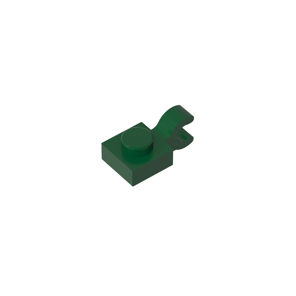 Plate Special 1 x 1 with Clip Horizontal [Thick U Clip]-MyGobricks
