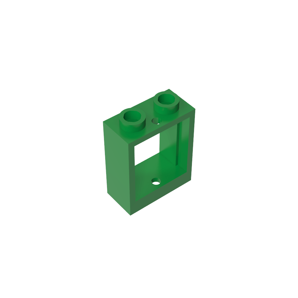 Window 1 x 2 x 2 Flat Front-MyGobricks