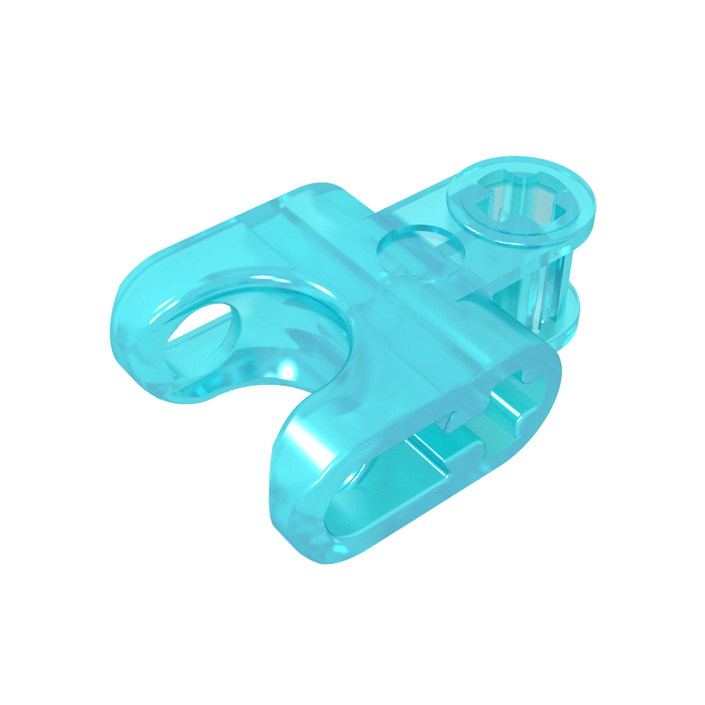 Technic Axle Connector 2 x 3 with Ball Socket, Open Lower Axle Holes-MyGobricks