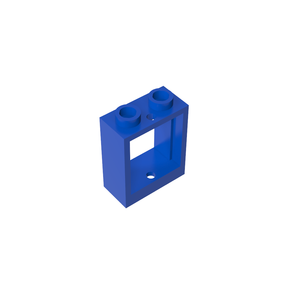 Window 1 x 2 x 2 Flat Front-MyGobricks