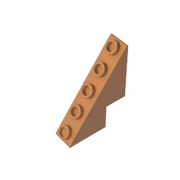 Slope 53° 3 x 1 x 3 1/3 with Studs on Slope