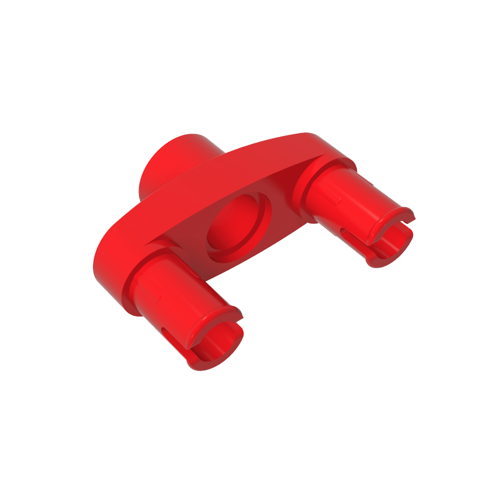 Technic Pin Connector 3L with 2 Pins and Center Hole-MyGobricks