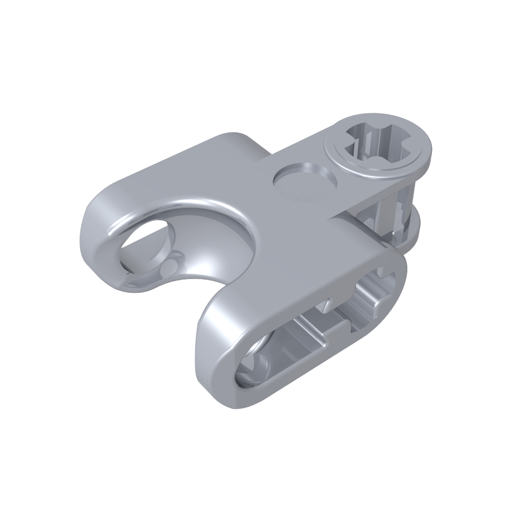 Technic Axle Connector 2 x 3 with Ball Socket, Open Lower Axle Holes-MyGobricks