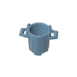 Trash Can with 4 Cover Holders