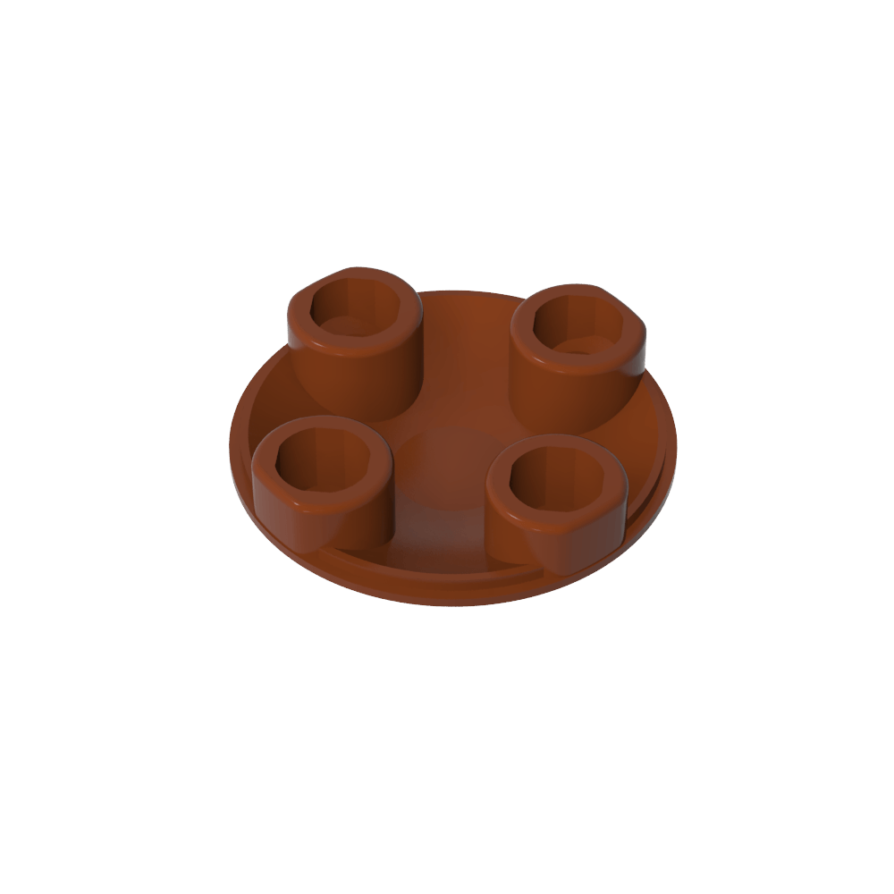 Plate Round 2 x 2 with Rounded Bottom [Boat Stud]