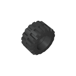 Tyre 21 x 12 with Offset Tread Small Wide and Center Band-MyGobricks