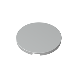 4 x 4 Glossy Round Plate [Premium Part]