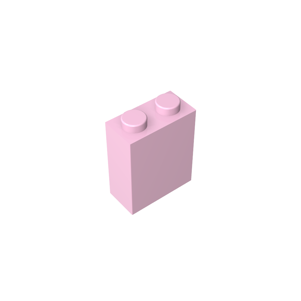 Brick 1 x 2 x 2 with Center Pin-MyGobricks