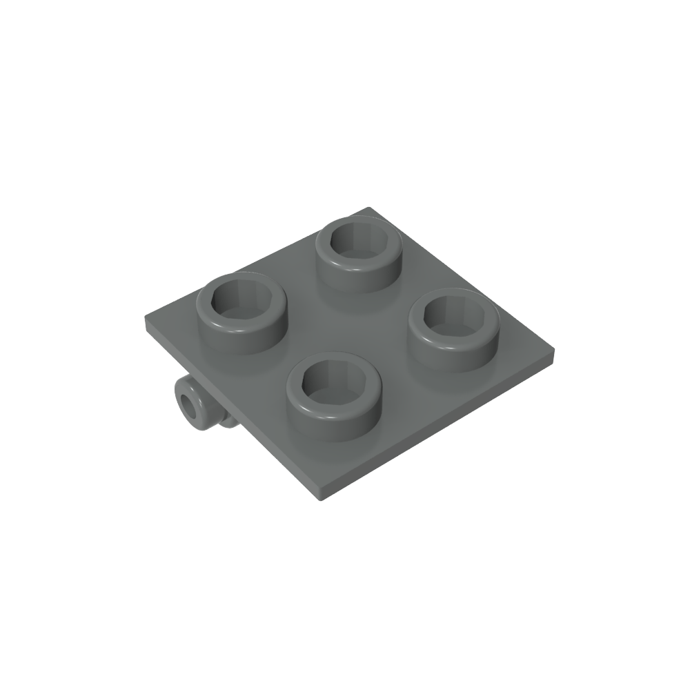 Hinge Brick 2 x 2 Top Plate Thin-MyGobricks