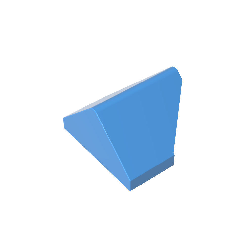 Slope 45° 2 x 1 Double / Inverted with Bottom Tube-MyGobricks