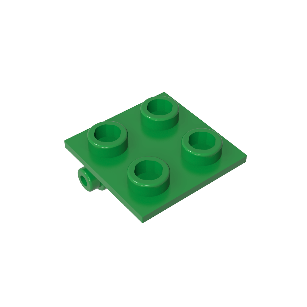 Hinge Brick 2 x 2 Top Plate Thin-MyGobricks