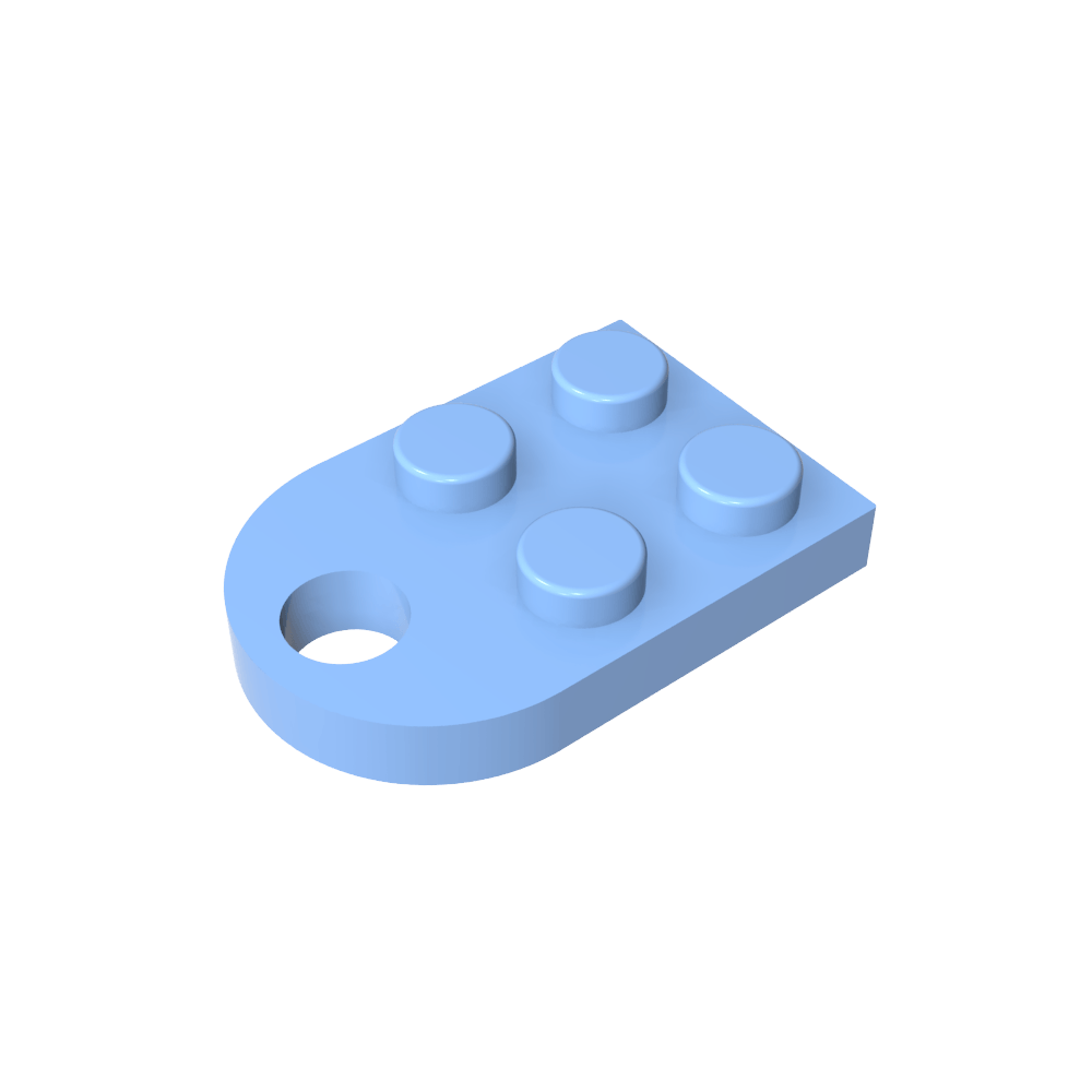 Plate Special 3 x 2 with Hole-MyGobricks