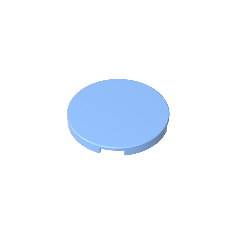 3x3 smooth round plate