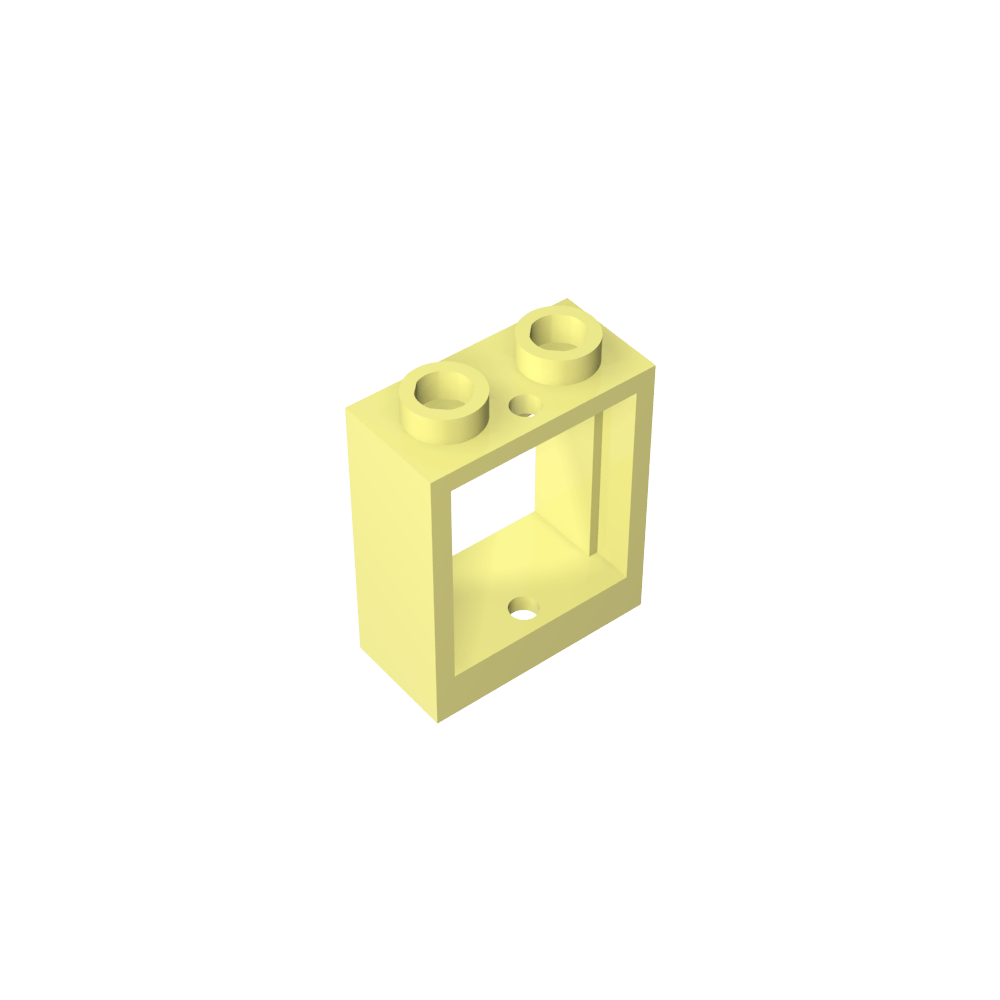 Window 1 x 2 x 2 Flat Front-MyGobricks