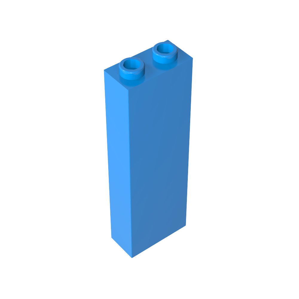 Brick 1 x 2 x 5 without Side Supports-MyGobricks