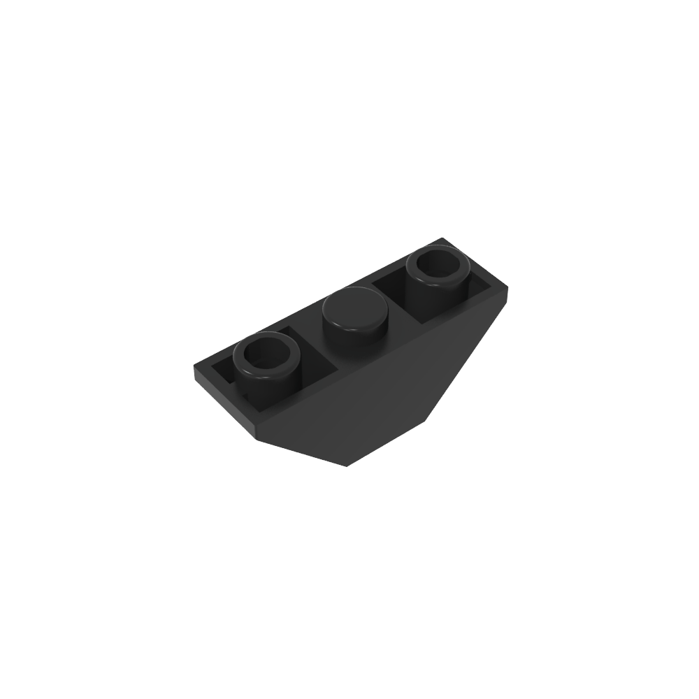 Slope Inverted 45° 3 x 1 Double with 2 Blocked Open Studs-MyGobricks