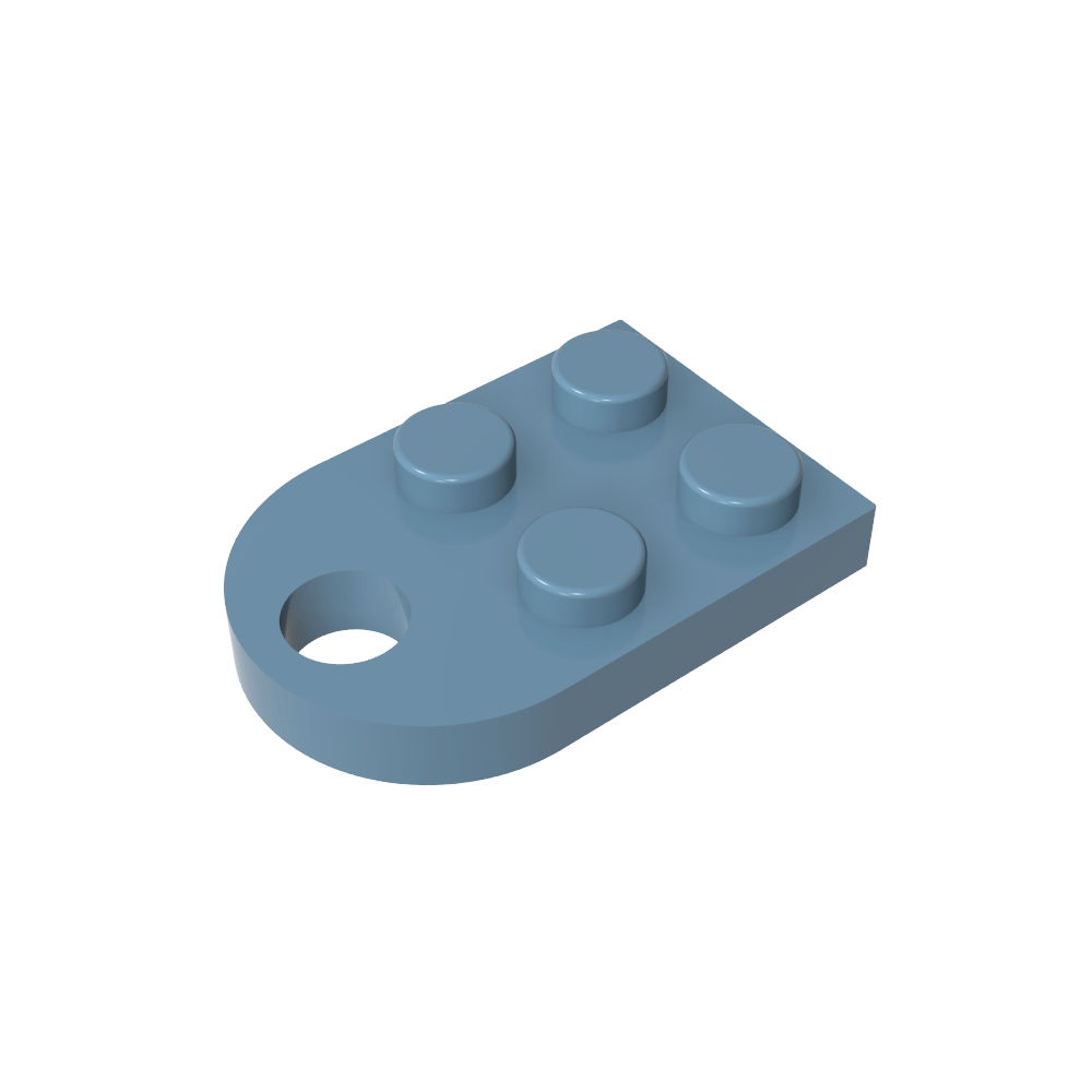 Plate Special 3 x 2 with Hole-MyGobricks