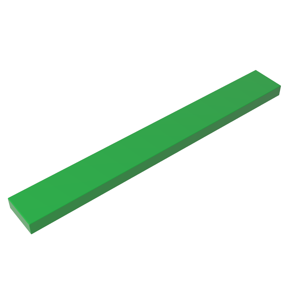 Tile 1 x 8 with Groove