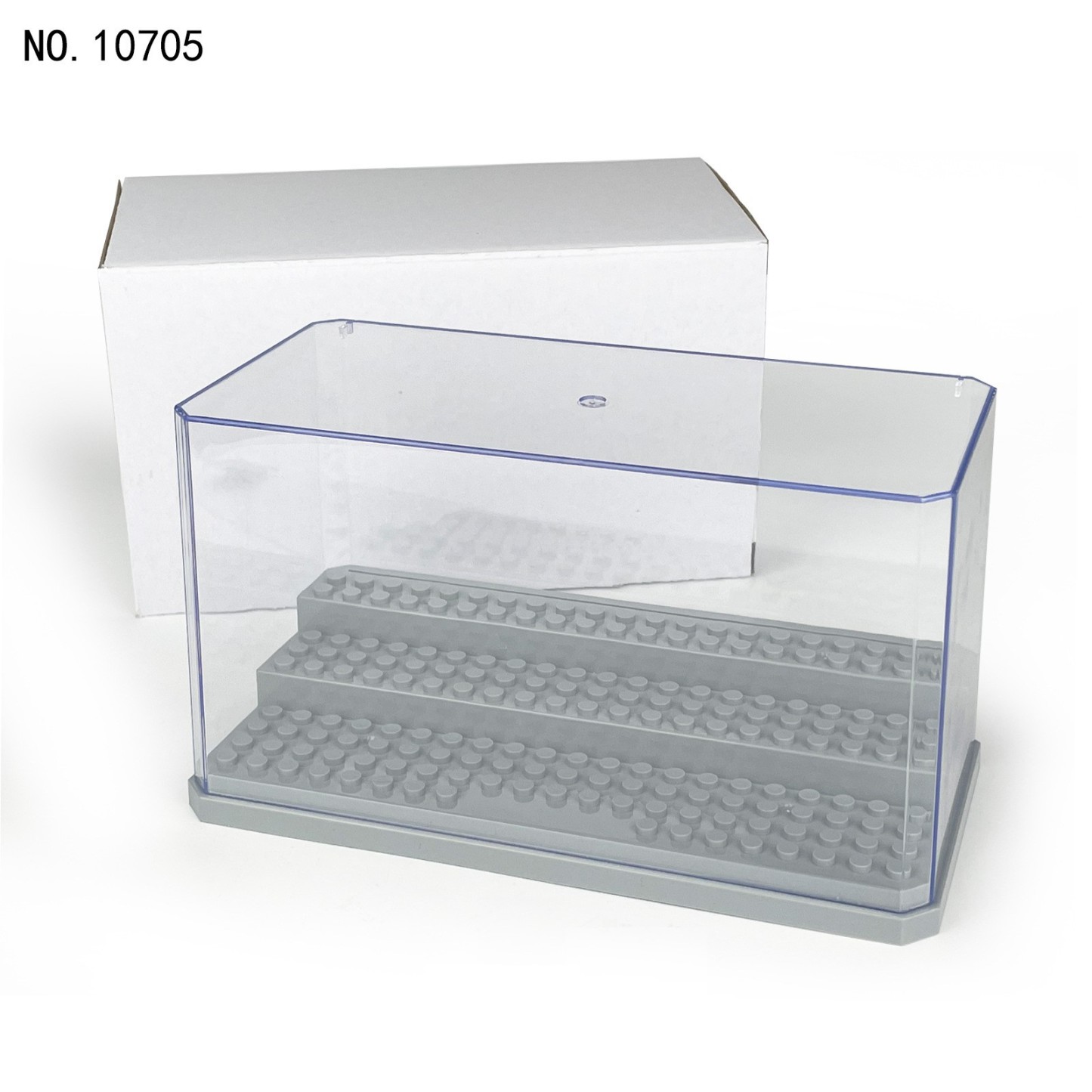 Acrylic Stepped Display Stand, Acrylic Bricks Figures Display Box