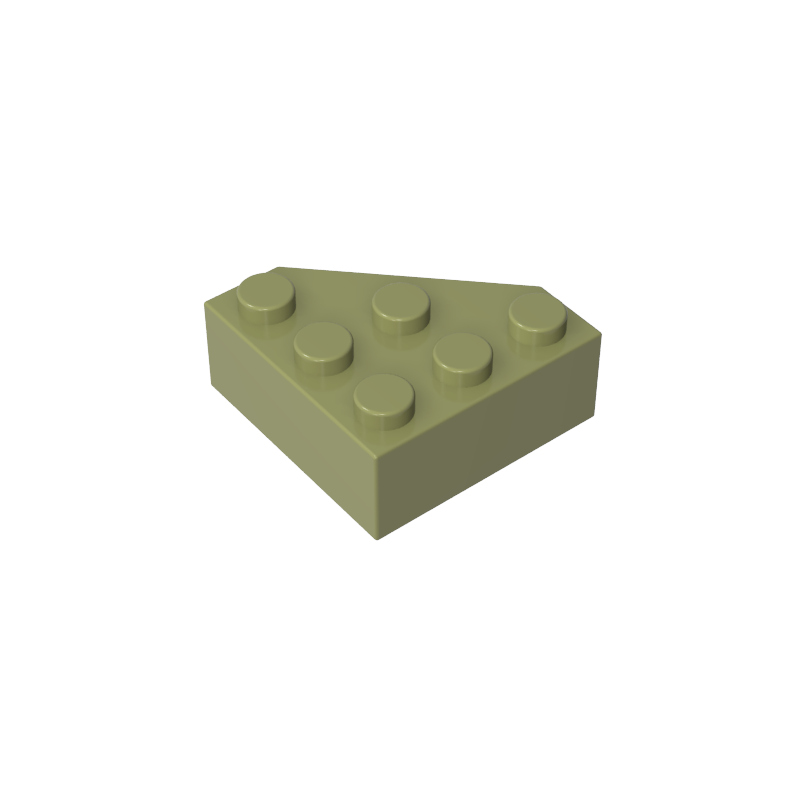3x3 wedge-shaped corner bricks