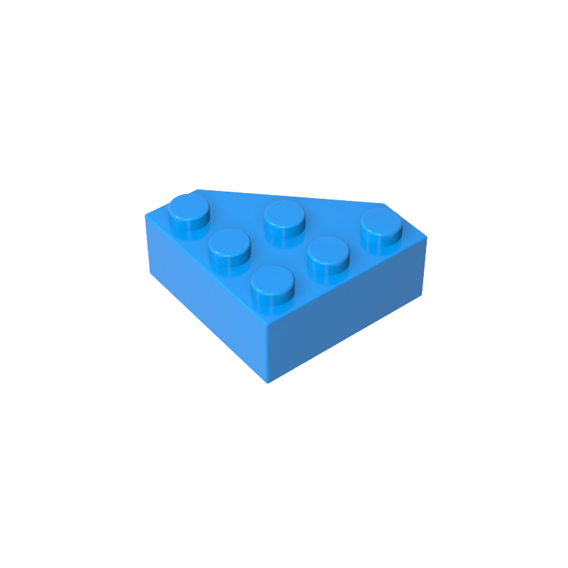 3x3 Wedge Brick Cut Angle Brick