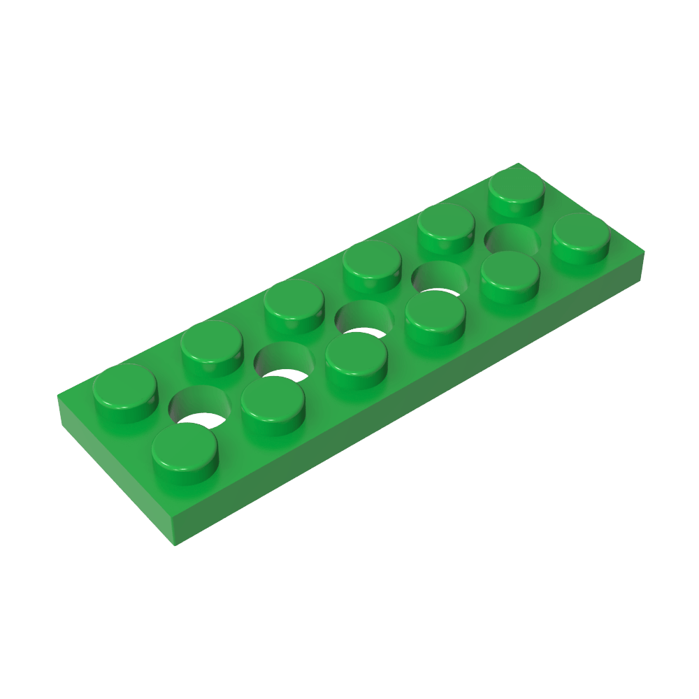 Technic Plate 2 x 6 [5 Holes]-MyGobricks
