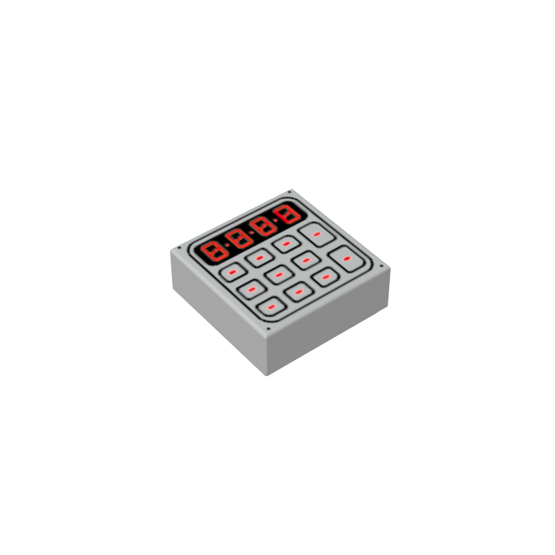 1x1 Glossy Printed Calculator
