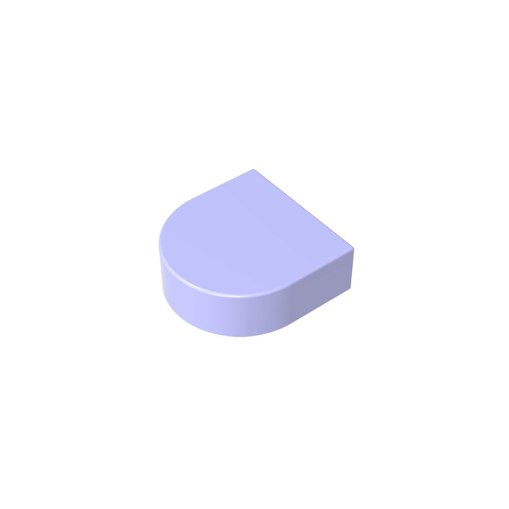 Tile 1 x 1 Half Circle