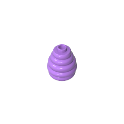 Cone 2 x 2 x 1 2/3 with Stacked Rings (Beehive / Cotton Candy)-MyGobricks