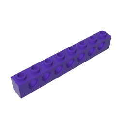 Technic Brick 1 x 8 [7 Holes]