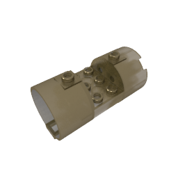 Cylinder 3 x 6 x 2 2/3 Horizontal Open Studs