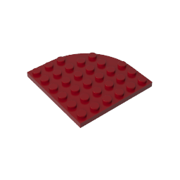 Plate Round Corner 6 x 6