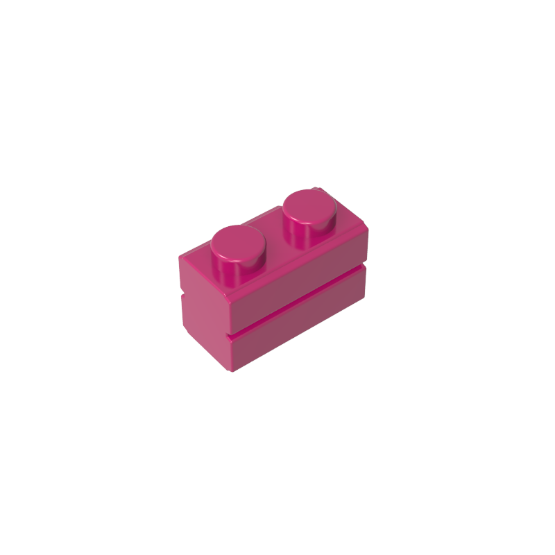 1x2 Checkered Brick City Wall Tile