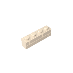 Brick Special 1 x 4 with Masonry Brick Profile