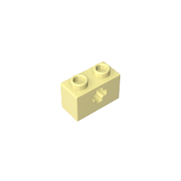 Technic Brick 1 x 2 with Axle Hole Type 1 [+ Opening] and Bottom Pin