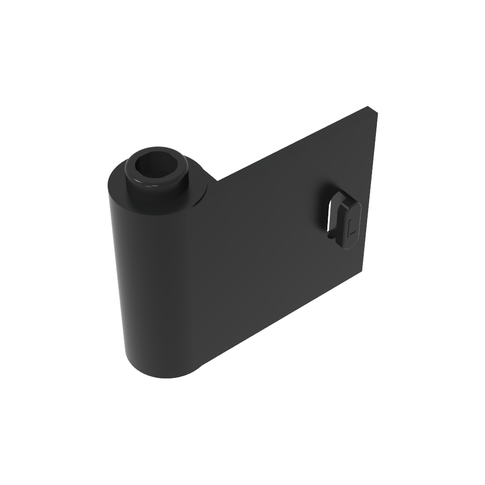 Door 1 x 3 x 2 Left - Open Between Top and Bottom Hinge-MyGobricks