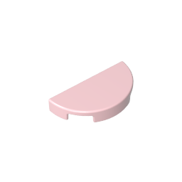 Tile Round 1 x 2 Half Circle #1748 [Premium Part]