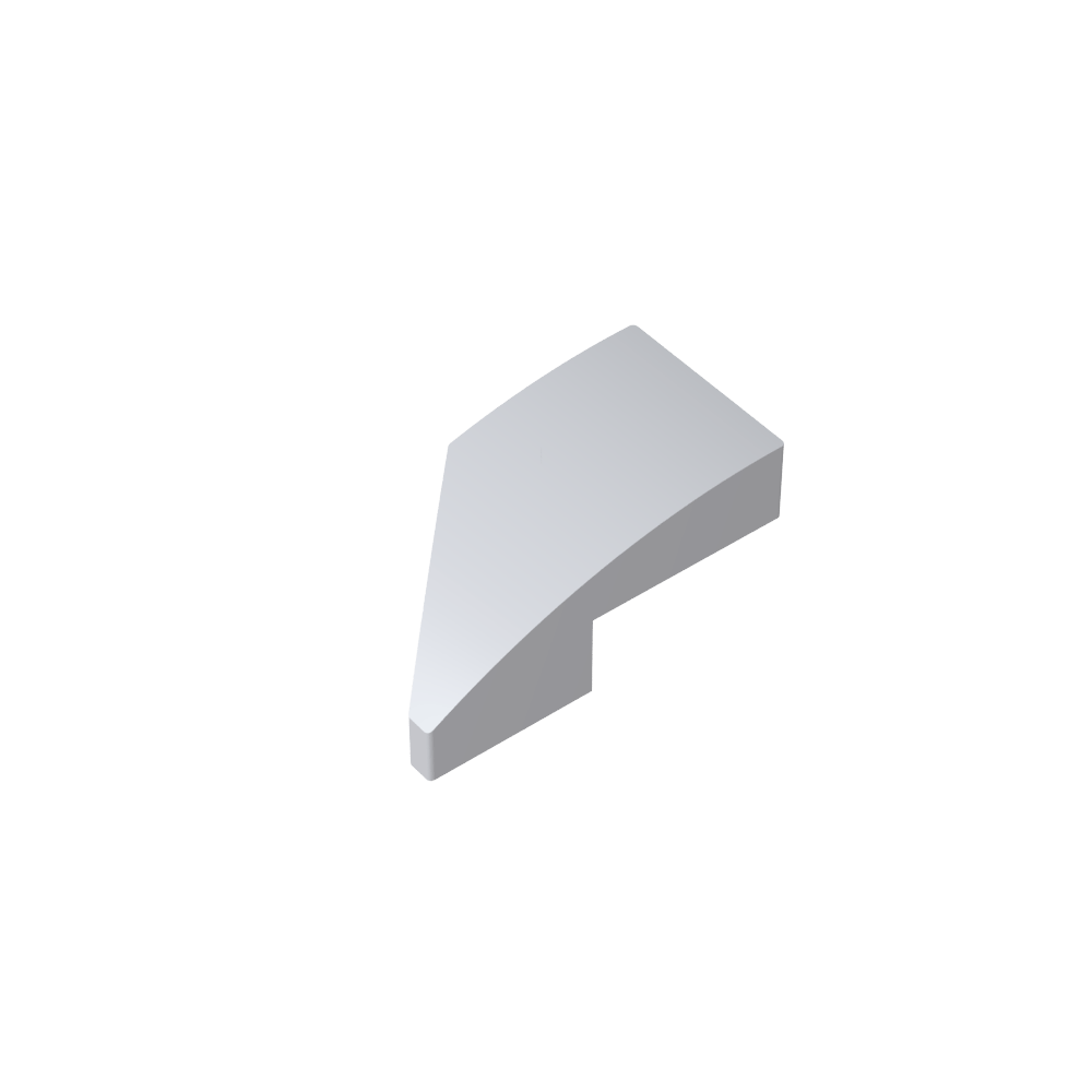 Slope Curved 2 x 1 with Stud Notch Right