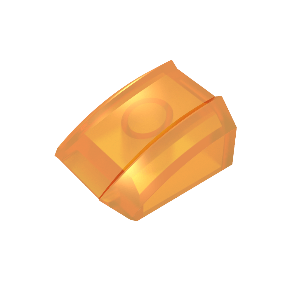 Slope Curved 2 x 2 with Lip, No Studs-MyGobricks