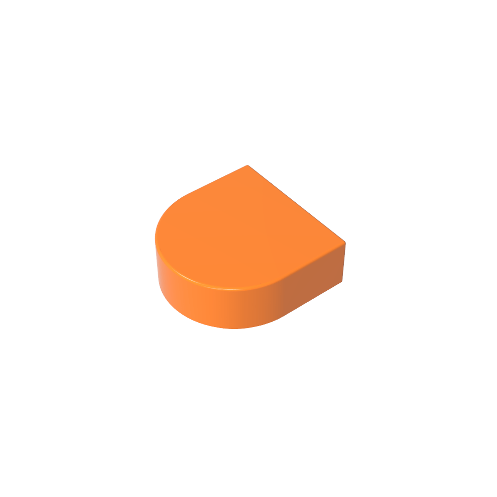 Tile 1 x 1 Half Circle