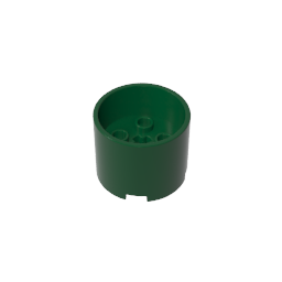 Brick Round 3 x 3 x 2 with Recessed Center with 2 x 2 Studs and Axle Hole