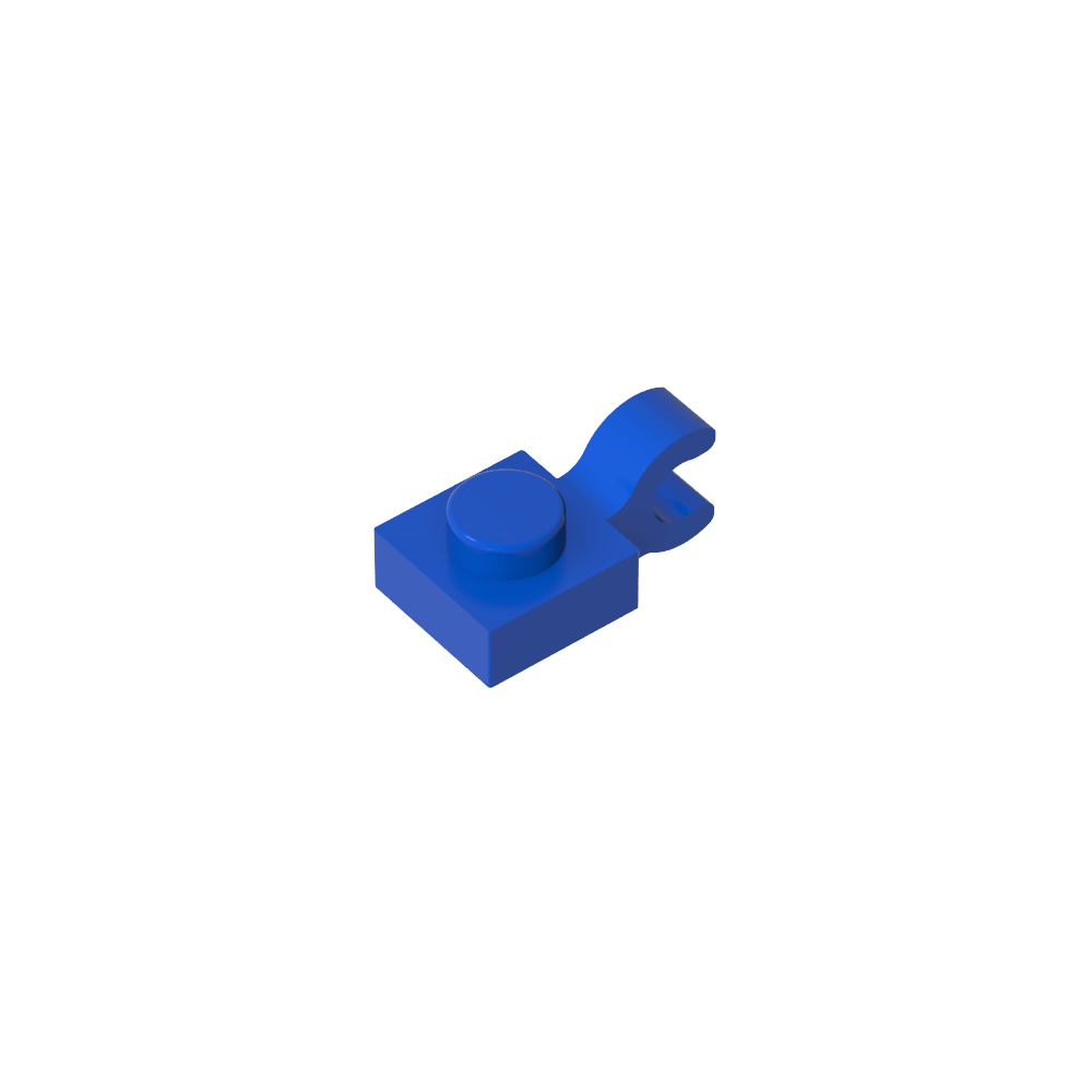 Plate Special 1 x 1 with Clip Horizontal [Thick U Clip]-MyGobricks