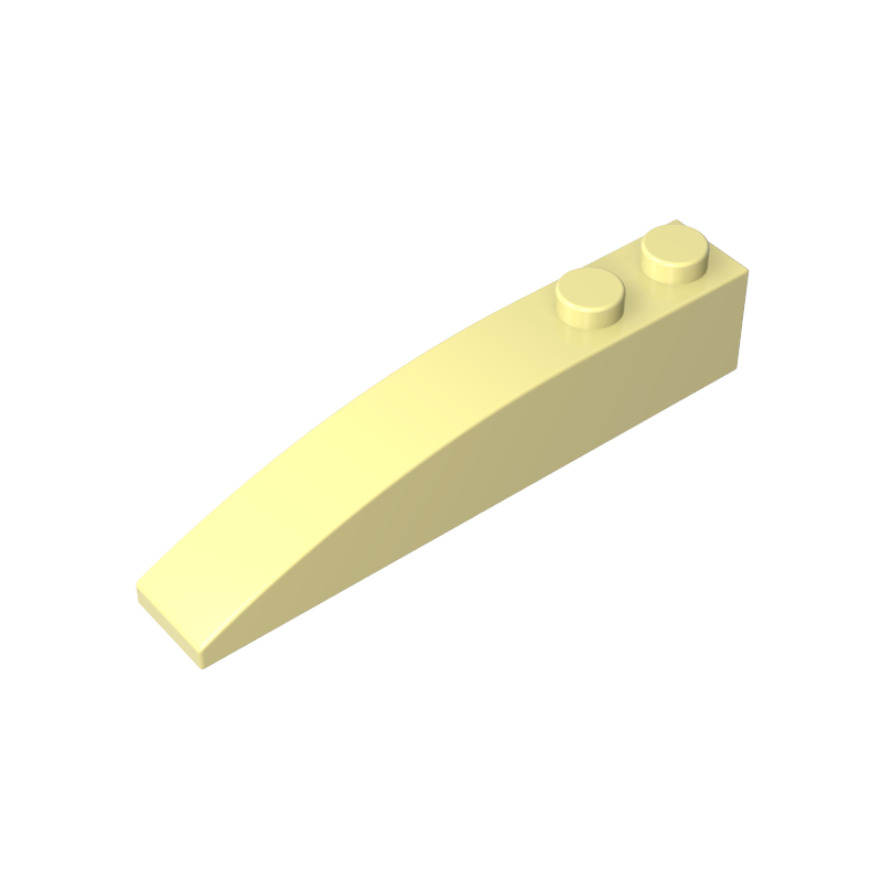 1x6 curved slope brick