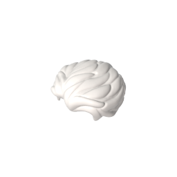 Gobricks Figure Hair Swept Back with Slight Widow's Peak and Short Side Burns [Plain]