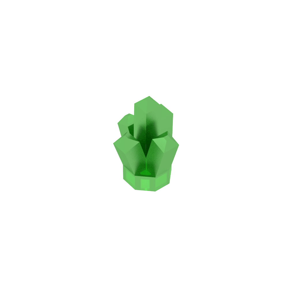 Rock 1 x 1 Crystal 5 Point-MyGobricks
