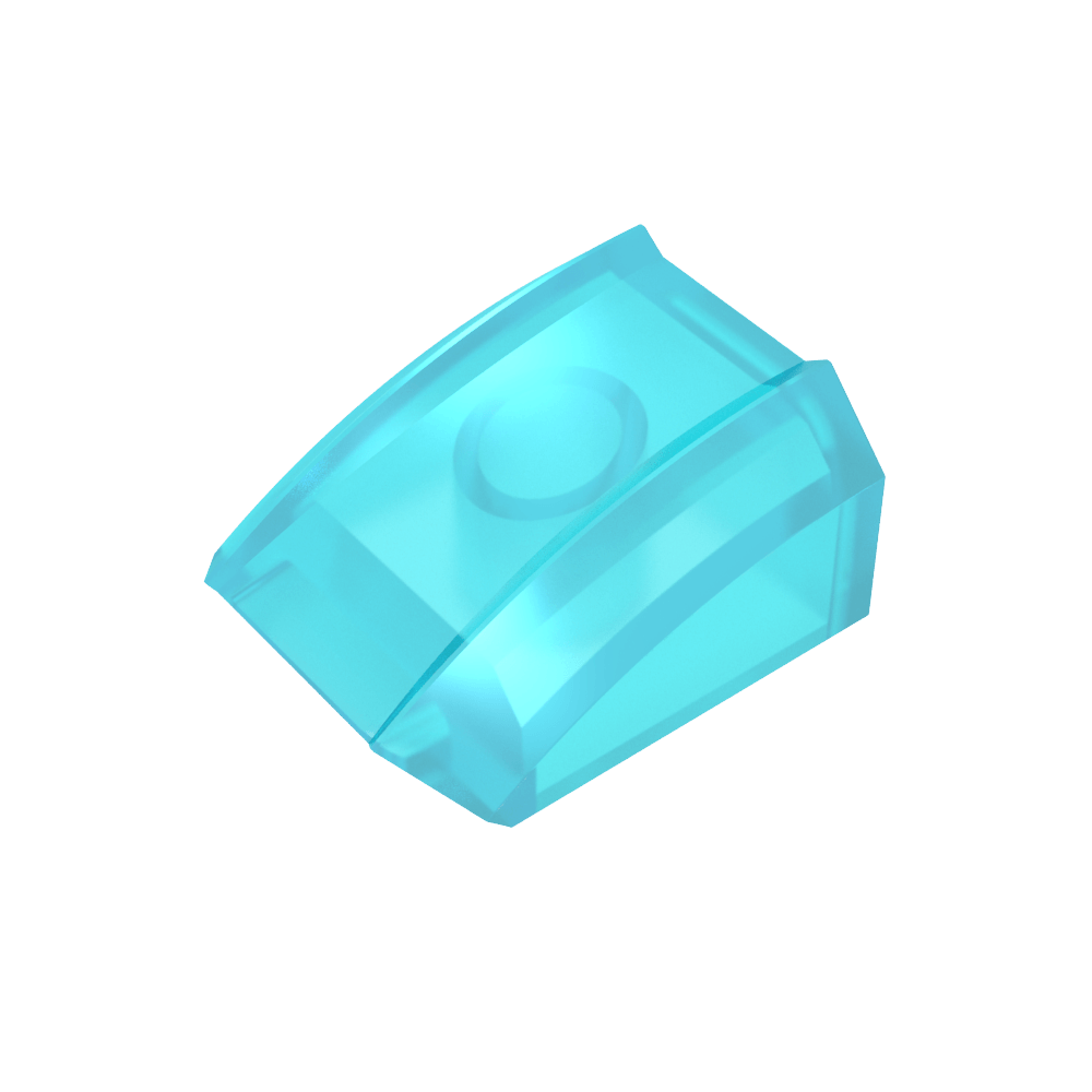 Slope Curved 2 x 2 with Lip, No Studs-MyGobricks