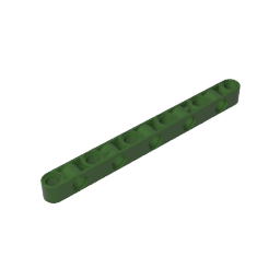 Technic Beam 1 x 11 Thick with Alternating Holes