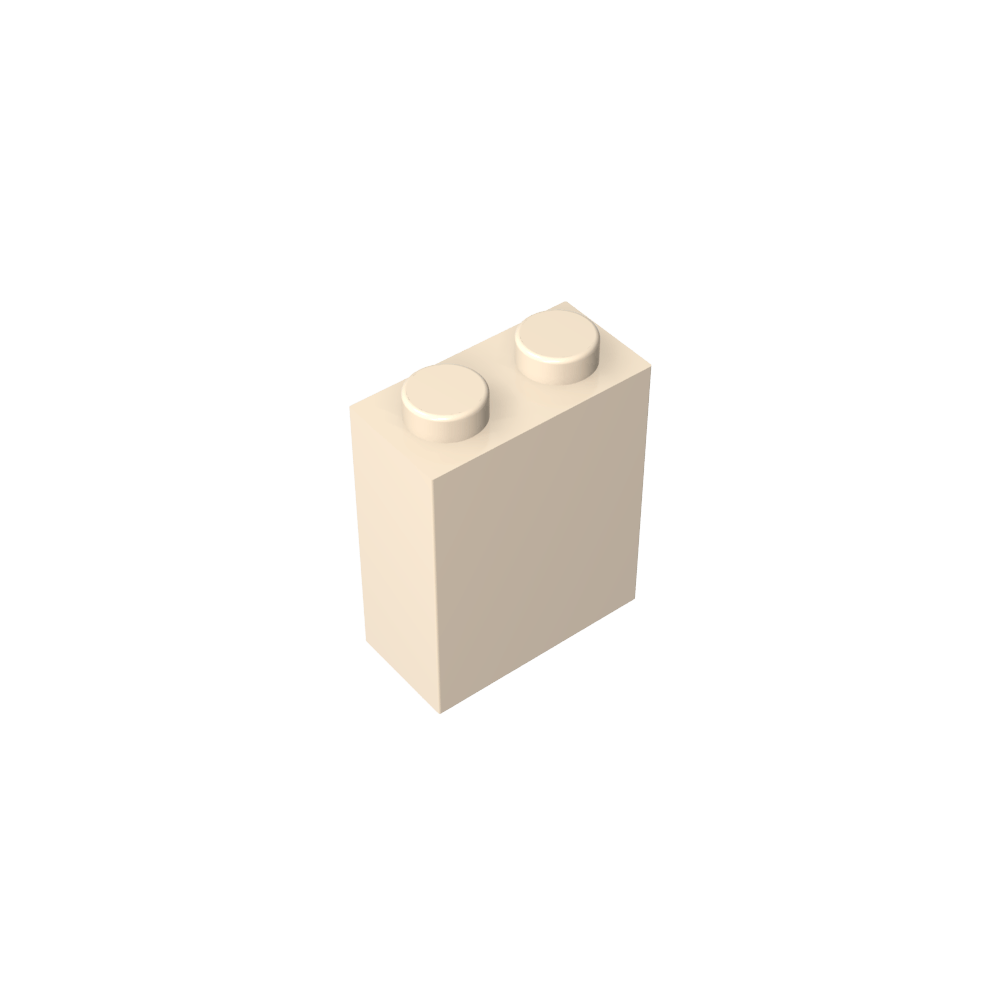 Brick 1 x 2 x 2 with Center Pin-MyGobricks