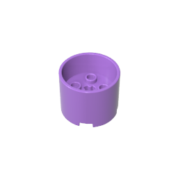 Brick Round 3 x 3 x 2 with Recessed Center with 2 x 2 Studs and Axle Hole