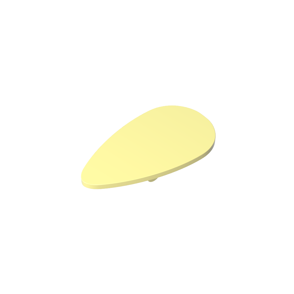 Gobricks Figure Shield Ovoid [Plain]-MyGobricks